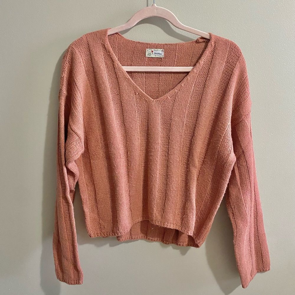 🔔 Old Rose Knit Jacket ($25 for 3 items)